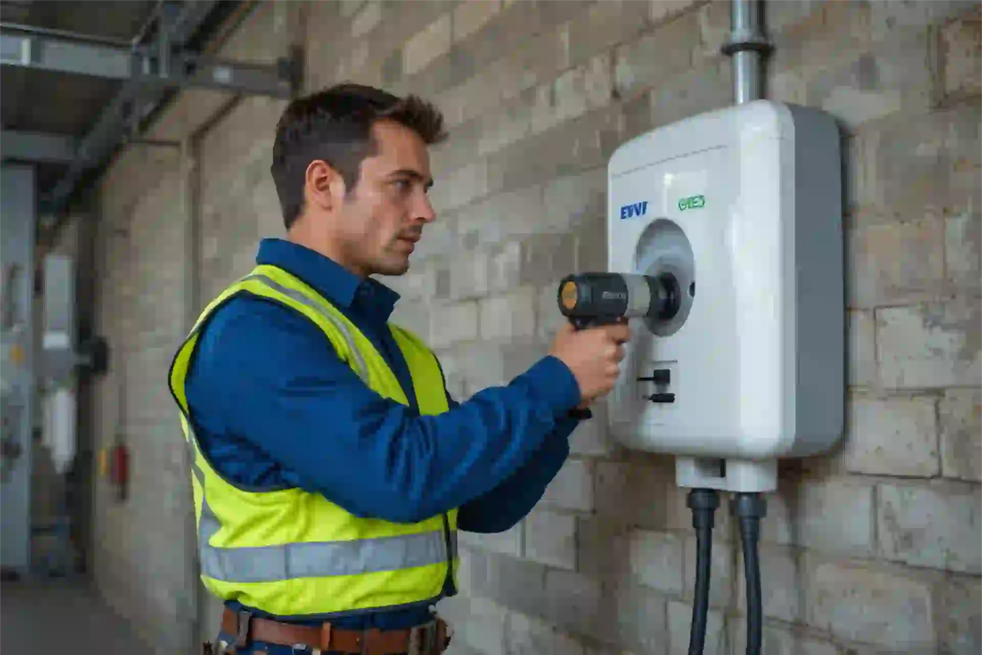 Installation borne de recharge à Hanches
